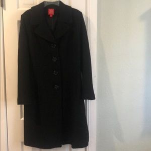 9. Oscar de la Renta Black coat